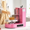 image:imageVEVOR Cake Decorating Machine Cake Cream Spreading Coating Smearing Machine Low Noise Cake Frosting Machine Turntable with Adjustable Scraper for 6 to 14 Cake 25320RPM Rotating Speed WhitePink