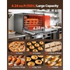 image:imageVEVOR Commercial Convection Oven 47L43Qt HalfSize Conventional Oven Countertop 1600W 4Tier Toaster wFront Glass Door Electric Baking Oven wTrays Wire Racks Clip Gloves 120V5Tier 120L