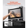 image:imageVEVOR Commercial Convection Oven 47L43Qt HalfSize Conventional Oven Countertop 1600W 4Tier Toaster wFront Glass Door Electric Baking Oven wTrays Wire Racks Clip Gloves 120V4Tier 66L 2800W