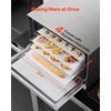 image:imageVEVOR Commercial Convection Oven 47L43Qt HalfSize Conventional Oven Countertop 1600W 4Tier Toaster wFront Glass Door Electric Baking Oven wTrays Wire Racks Clip Gloves 120V5Tier 120L