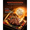image:imageVEVOR Commercial Convection Oven 47L43Qt HalfSize Conventional Oven Countertop 1600W 4Tier Toaster wFront Glass Door Electric Baking Oven wTrays Wire Racks Clip Gloves 120V4Tier 43Qt
