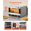 image:imageVEVOR Commercial Convection Oven 47L43Qt HalfSize Conventional Oven Countertop 1600W 4Tier Toaster wFront Glass Door Electric Baking Oven wTrays Wire Racks Clip Gloves 120V3Tier 19Qt