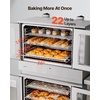 image:imageVEVOR Commercial Convection Oven 47L43Qt HalfSize Conventional Oven Countertop 1600W 4Tier Toaster wFront Glass Door Electric Baking Oven wTrays Wire Racks Clip Gloves 120V22Tier 396L