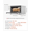image:imageVEVOR Commercial Convection Oven 47L43Qt HalfSize Conventional Oven Countertop 1600W 4Tier Toaster wFront Glass Door Electric Baking Oven wTrays Wire Racks Clip Gloves 120V5Tier 120L