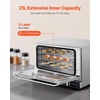 image:imageVEVOR Commercial Convection Oven 47L43Qt HalfSize Conventional Oven Countertop 1600W 4Tier Toaster wFront Glass Door Electric Baking Oven wTrays Wire Racks Clip Gloves 120V3Tier 19Qt