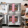 image:imageVEVOR Commercial Convection Oven 47L43Qt HalfSize Conventional Oven Countertop 1600W 4Tier Toaster wFront Glass Door Electric Baking Oven wTrays Wire Racks Clip Gloves 120V22Tier 396L