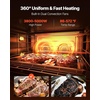 image:imageVEVOR Commercial Convection Oven 47L43Qt HalfSize Conventional Oven Countertop 1600W 4Tier Toaster wFront Glass Door Electric Baking Oven wTrays Wire Racks Clip Gloves 120V5Tier 120L