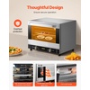 image:imageVEVOR Commercial Convection Oven 47L43Qt HalfSize Conventional Oven Countertop 1600W 4Tier Toaster wFront Glass Door Electric Baking Oven wTrays Wire Racks Clip Gloves 120V4Tier 60Qt