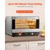 image:imageVEVOR Commercial Convection Oven 47L43Qt HalfSize Conventional Oven Countertop 1600W 4Tier Toaster wFront Glass Door Electric Baking Oven wTrays Wire Racks Clip Gloves 120V4Tier 43Qt