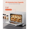 image:imageVEVOR Commercial Convection Oven 47L43Qt HalfSize Conventional Oven Countertop 1600W 4Tier Toaster wFront Glass Door Electric Baking Oven wTrays Wire Racks Clip Gloves 120V4Tier 43Qt