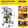 image:imageVEVOR Commercial Food Mixer 85Qt Capacity 450W Dual Rotating Dough Kneading Machine with Foodgrade Stainless Steel Bowl Security Shield amp Timer Included Baking Equipment for Restaurant Pizzeria20Qt