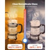 image:imageVEVOR French Press Coffee Maker 34 Ounce 1 Liter Borosilicate Glass Coffee Press Tea Maker with Stainless Steel Filter Large Glass French Presses Cold Brew for Camping Travel Home Kitchen BlackBlack