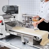 image:imageVEVOR Manual Dough Sheeter Machine Puff Pastry Sheeter and Fondant Roller Removable Handle Panel Roller for Easy Cleaning Max 12 inch Adjustable Thickness for Home or Small Commercial Kitchens157 inch