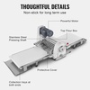 image:imageVEVOR Manual Dough Sheeter Machine Puff Pastry Sheeter and Fondant Roller Removable Handle Panel Roller for Easy Cleaning Max 12 inch Adjustable Thickness for Home or Small Commercial Kitchens197 inch