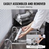 image:imageVEVOR Manual Dough Sheeter Machine Puff Pastry Sheeter and Fondant Roller Removable Handle Panel Roller for Easy Cleaning Max 12 inch Adjustable Thickness for Home or Small Commercial Kitchens11 inch