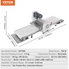 image:imageVEVOR Manual Dough Sheeter Machine Puff Pastry Sheeter and Fondant Roller Removable Handle Panel Roller for Easy Cleaning Max 12 inch Adjustable Thickness for Home or Small Commercial Kitchens197 inch