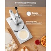 image:imageVEVOR Manual Pizza Dough Press Machine 95 inch Pizza Pastry Press Plate Stainless Steel Bread Presser Commercial Chapati Sheet Crust Maker Forming Machine with Handle and 100 Pcs Parchment Paper95 inch