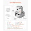 image:imageVEVOR Manual Pizza Dough Press Machine 95 inch Pizza Pastry Press Plate Stainless Steel Bread Presser Commercial Chapati Sheet Crust Maker Forming Machine with Handle and 100 Pcs Parchment Paper94 x 98 x 13 inch