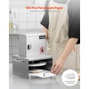 image:imageVEVOR Manual Pizza Dough Press Machine 95 inch Pizza Pastry Press Plate Stainless Steel Bread Presser Commercial Chapati Sheet Crust Maker Forming Machine with Handle and 100 Pcs Parchment Paper94 x 98 x 13 inch