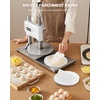 image:imageVEVOR Manual Pizza Dough Press Machine 95 inch Pizza Pastry Press Plate Stainless Steel Bread Presser Commercial Chapati Sheet Crust Maker Forming Machine with Handle and 100 Pcs Parchment Paper95 inch