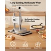 image:imageVEVOR Manual Pizza Dough Press Machine 95 inch Pizza Pastry Press Plate Stainless Steel Bread Presser Commercial Chapati Sheet Crust Maker Forming Machine with Handle and 100 Pcs Parchment Paper95 inch