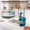 image:imageVEVOR Manual Pizza Dough Press Machine 95inch24cm Household Pizza Pastry Stainless Steel Pizza Presser Commercial Chapati Sheet Pizza Crust Press Plate Height Adjustable Pizza Forming Machine