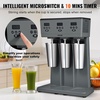 image:imageVEVOR Milkshake Maker 375W x 2 Electric Machine Commercial Double Heads Drink Mixer Blender LED Intelligent Microswitch 3Speed Mixer With 2 x 820 ml Stainless Steel CupsTriple Heads Digital