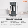 image:imageVEVOR Milkshake Maker 375W x 2 Electric Machine Commercial Double Heads Drink Mixer Blender LED Intelligent Microswitch 3Speed Mixer With 2 x 820 ml Stainless Steel CupsDouble HeadsDigital