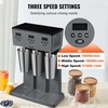 image:imageVEVOR Milkshake Maker 375W x 2 Electric Machine Commercial Double Heads Drink Mixer Blender LED Intelligent Microswitch 3Speed Mixer With 2 x 820 ml Stainless Steel CupsTriple Heads Digital