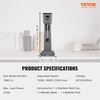 image:imageVEVOR Milkshake Maker 375W x 2 Electric Machine Commercial Double Heads Drink Mixer Blender LED Intelligent Microswitch 3Speed Mixer With 2 x 820 ml Stainless Steel CupsSingle Head Digital