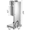image:imageVEVOR Milkshaker Kit Stainless Steel Electric Milkshake Maker 180W Drink Blender Single Head Classic Milkshaking Maker with 800ml Cup Silver Milkshake Maker Machine 2 Speed AdjustableSliver