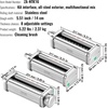 image:imageVEVOR Pasta Attachment for KitchenAid Stand Mixer Stainless Steel Pasta Maker Attachment Includes Pasta Sheet Roller Spaghetti Cutter Fettuccine Cutter 8 Adjustable Thickness Knob Pasta Maker 3Pcs3 SET
