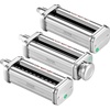 image:imageVEVOR Pasta Attachment for KitchenAid Stand Mixer Stainless Steel Pasta Maker Attachment Includes Pasta Sheet Roller Spaghetti Cutter Fettuccine Cutter 8 Adjustable Thickness Knob Pasta Maker 3Pcs3 SET