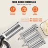image:imageVEVOR Pasta Attachment for KitchenAid Stand Mixer Stainless Steel Pasta Maker Attachment Includes Pasta Sheet Roller Spaghetti Cutter Fettuccine Cutter 8 Adjustable Thickness Knob Pasta Maker 3Pcs3 SET
