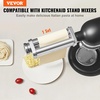 image:imageVEVOR Pasta Attachment for KitchenAid Stand Mixer Stainless Steel Pasta Maker Attachment Includes Pasta Sheet Roller Spaghetti Cutter Fettuccine Cutter 8 Adjustable Thickness Knob Pasta Maker 3Pcs1 SET
