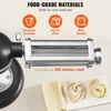 image:imageVEVOR Pasta Attachment for KitchenAid Stand Mixer Stainless Steel Pasta Maker Attachment Includes Pasta Sheet Roller Spaghetti Cutter Fettuccine Cutter 8 Adjustable Thickness Knob Pasta Maker 3Pcs1 SET