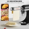 image:imageVEVOR Pasta Attachment for KitchenAid Stand Mixer Stainless Steel Pasta Maker Attachment Includes Pasta Sheet Roller Spaghetti Cutter Fettuccine Cutter 8 Adjustable Thickness Knob Pasta Maker 3Pcs1 SET