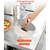 image:imageVEVOR Pizza Dough Roller Sheeter 314 Inch Automatic Stainless Steel Pizza Press Commercial Electric 370W Pasta Maker Machine 260 pcs Per Hour Adjustable Thickness with Dough Press Lid316 inch