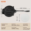 image:imageVEVOR Tortilla Press 10 Inch Tortilla and Roti Maker Cast Iron Heavy Duty Tortilladora Press PreSeasoned Pataconera with 100 Pcs Parchment Paper Dough Maker for Flour Tortilla Tawa10 inches