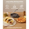 image:imageVEVOR Tortilla Press 10 Inch Tortilla and Roti Maker Cast Iron Heavy Duty Tortilladora Press PreSeasoned Pataconera with 100 Pcs Parchment Paper Dough Maker for Flour Tortilla Tawa10 inchcomal pan