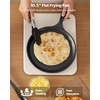 image:imageVEVOR Tortilla Press 10 Inch Tortilla and Roti Maker Cast Iron Heavy Duty Tortilladora Press PreSeasoned Pataconera with 100 Pcs Parchment Paper Dough Maker for Flour Tortilla Tawa10 inchcomal pan