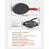 image:imageVEVOR Tortilla Press 10 Inch Tortilla and Roti Maker Cast Iron Heavy Duty Tortilladora Press PreSeasoned Pataconera with 100 Pcs Parchment Paper Dough Maker for Flour Tortilla Tawa10 inchcomal pan