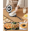 image:imageVEVOR Tortilla Press 10 Inch Tortilla and Roti Maker Cast Iron Heavy Duty Tortilladora Press PreSeasoned Pataconera with 100 Pcs Parchment Paper Dough Maker for Flour Tortilla Tawa10 inchcomal pan