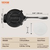 image:imageVEVOR Tortilla Press 10 Inch Tortilla and Roti Maker Cast Iron Heavy Duty Tortilladora Press PreSeasoned Pataconera with 100 Pcs Parchment Paper Dough Maker for Flour Tortilla Tawa8 inches