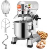 image:imageHappybuy 15Qt Commercial Food Mixer with Timing Function Commercial Mixer 600W Stainless Steel Bowl Heavy Duty Electric Food Mixer Commercial with 3 Speeds Adjustable Perfect for Bakery Pizzeria30 Quart