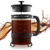 image:imageVEVOR French Press Coffee Maker 34 Ounce 1 Liter Borosilicate Glass Coffee Press Tea Maker with Stainless Steel Filter Large Glass French Presses Cold Brew for Camping Travel Home Kitchen BlackBlack