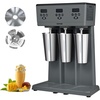 image:imageVEVOR Milkshake Maker 375W x 2 Electric Machine Commercial Double Heads Drink Mixer Blender LED Intelligent Microswitch 3Speed Mixer With 2 x 820 ml Stainless Steel CupsTriple Heads Digital