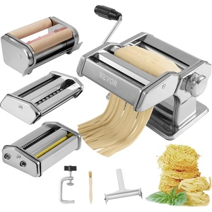 image:imageVEVOR Electric Pasta Maker 150W Automatic Noodle Maker Machine with 8 Pasta Shapes 4 Intelligent Modes 500g Flour Capacity Pasta Maker Machine with Measuring Cups Cleaning Brush for Home KitchenSet
