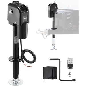 image:imageVEVOR Electric Trailer Jack 5000 lbs Heavy Duty RV Electric Power Tongue Jack with 2 Way Connector Manual Crank Handle amp Weatherproof Jack Cover 10283 Lift for RVs Trailers amp Campers Black7500 lbs