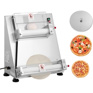 image:imageVEVOR Pizza Dough Roller Sheeter 314 Inch Automatic Stainless Steel Pizza Press Commercial Electric 370W Pasta Maker Machine 260 pcs Per Hour Adjustable Thickness with Dough Press Lid316 inch